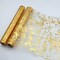 2 Pieces Gold Table Runner, Sequin Glitter Foil Metallic Gold Thin Mesh Table Runner Roll 11"x108", Gold Table Decorations for Event Party, Wedding, Birthday Party , Christmas